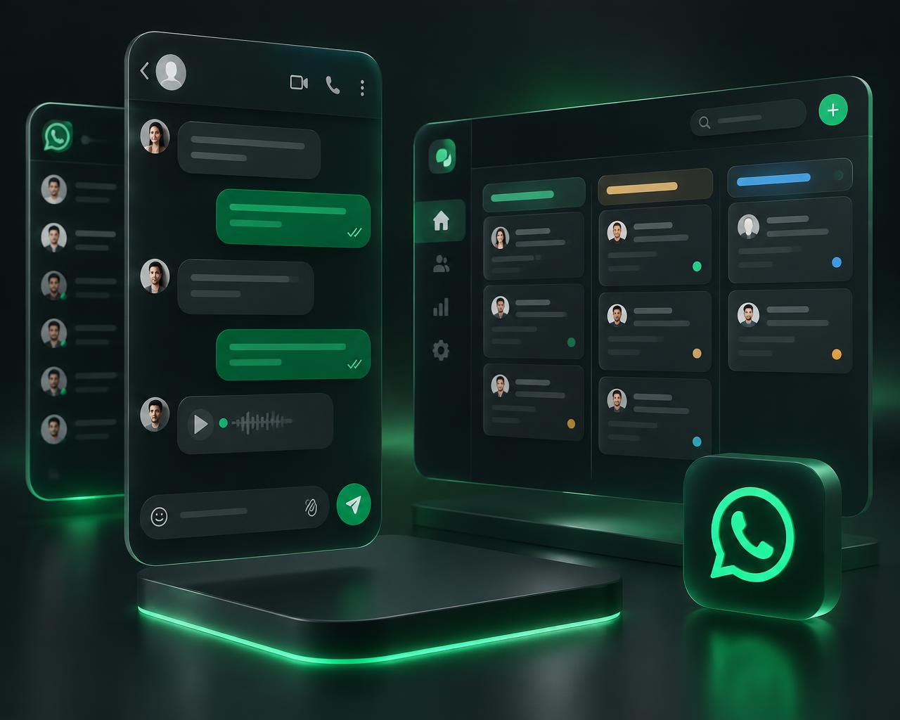 Bandeja de WhatsApp y CRM Kanban de Mikipi